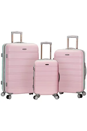 Rockland Melbourne 3 Piece Abs Luggage Set