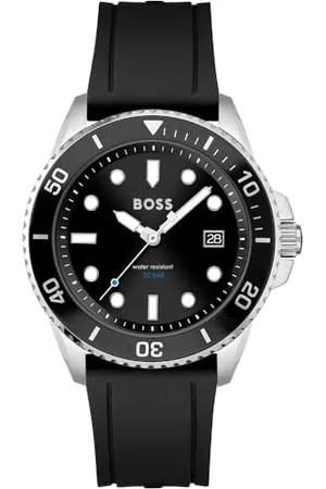 HUGO BOSS Analogue Quartz Watch for Men with Silicone Bracelet - 1513913