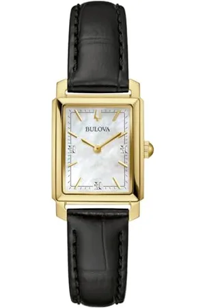 BULOVA Women Analog Classic Watch with Leather Strap 97P166