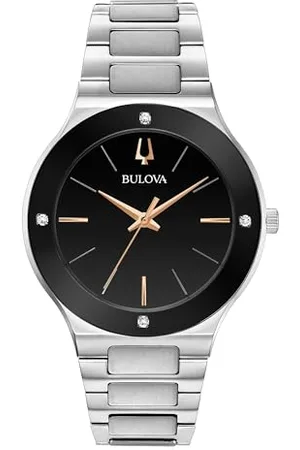 BULOVA Mens Analogue Quartz Watch with Stainless Steel Strap 96E117