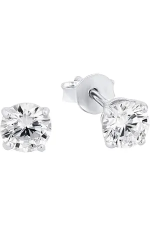 Amor Stud earrings 925 Sterling woman earrings, with zirconia synth., 0.5 cm, , comes in jewelry gift box