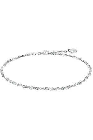 Amor Anklet 925 sterling ladies summer jewelry, 25 cm, , heart, Comes in jewelry gift box, 9557912