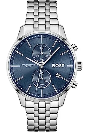 HUGO BOSS Chronograph Quartz Watch for Men with Silver Stainless Steel Bracelet - 1513839