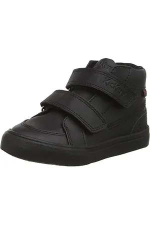 Kickers Infant Unisex Tovni Hi Vel | Easy Fastening Leather School Shoes, , 5 UK Child