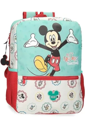 Disney Joumma Bags, Mickey Best Friends Together, School Backpack, Nursery Backpack, Made of Polyester, with Top Handle, Widths and Adjustable Shoulder Straps, Multiple Pockets, , backpack 33