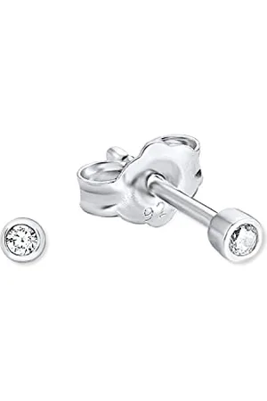 Amor Stud earrings 925 Sterling woman earrings, with zirconia synth., 0.3 cm, , comes in jewelry gift box