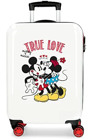 Disney Mickey True Love Cabin Suitcase 38 x 55 x 20 cm Rigid ABS Combination Lock 34 Litre 2.6 kg 4 Double Wheels Hand Luggage