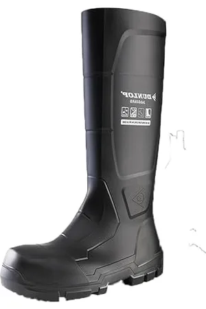 Dunlop JobGUARD - Unisex Heavy Duty Waterproof Industrial Work Boots, , Chemical and Slip Resistant PVC Wellies with Steel Toecap and Midsole for Outdoor and Construction - EU48, UK13