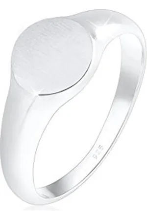 Elli Ring Matte Oval Geo Basic 925 Sterling Silver