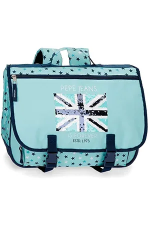Pepe Jeans Cuore Laptop Cartable Backpack Blue 40x30x16 cms Polyester 13,3" 19.2L