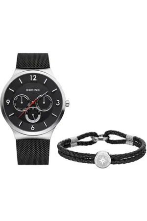 Bering Men Analog Quartz Watch with Stainless Steel Strap 33441-102-GWP