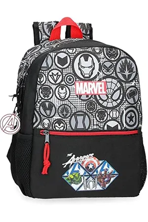 Roll Road Marvel Avengers The Avengers Heroes Adaptable Backpack Black 25x32x12 cms Polyester 9,6L