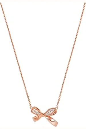 Emporio Armani Necklace for Women Sentimental, Length: 350+70mm / Size bow: 17x12mm Sterling Silver Necklace, EG3543221