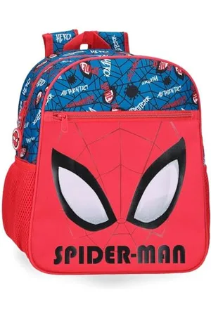 Marvel Joumma Spiderman Authentic School Backpack Adaptable to Cart 27x33x11cm Polyester 9.8L, , School Backpack Adaptable to Trolley