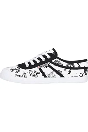 Kawasaki Unisex Tattoo Canvas Shoe Low-Top Sneakers, , 2 UK
