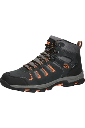 LICO Unisex Manaslu High Trekking Boots, Anthracite, Black, Orange, 10 UK