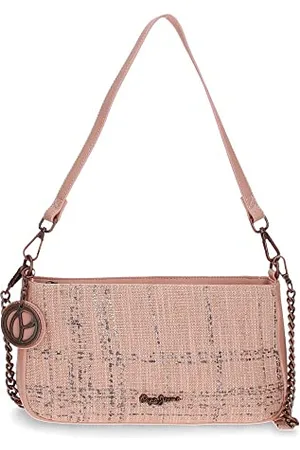 Pepe Jeans Carola Small Crossbody Bag 26 x 14 x 6 cm Polyester with Faux Leather Details