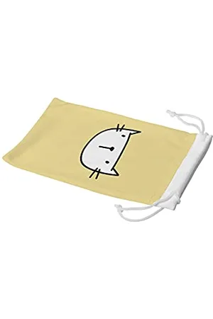 Bonamaison Digitally Printed Glasses Pouch, Sunglasses Pouch, 100% Cotton, Soft & Slim, Protective Glasses Case with Drawstring Closure, 1 Piece, 11x19 cm