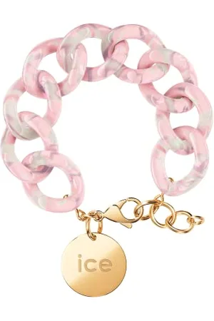 Ice-Watch ICE Jewellery - Chain Bracelet - Pearl nude - Chunky chain bracelet for women with a gold medal (020996)