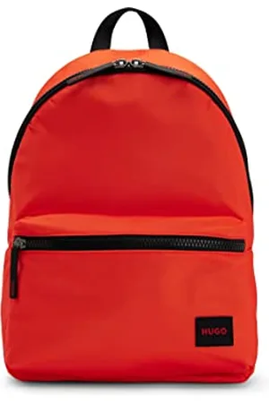 HUGO BOSS Mens Ethon 2.0N Backpack Recycled-fabric backpack with red logo label Size One Size