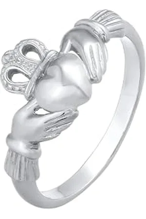 Elli Ring Ladies Claddagh Heart Crown in 925 Sterling Silver
