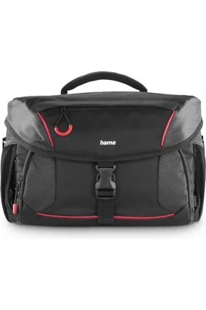 hama Camera Bag for Digital SLR and System Cameras with Accessories, Holder for Camera Tripod, Tablet Compartment, Rain Cover, Padded, Carry Handle, Trolley Strap, Wipe-Clean Base, Black,