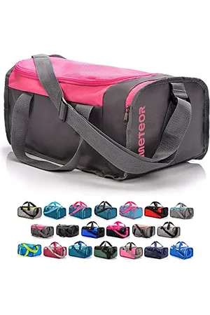 Meteor Sports Bag Gym Holdall Men Women Duffel Shoulder Fitness Bag Swimming Pool Bag Travel Holiday Strap Cabin Luggage Weekender Overnight Camping Small 20L Large 40L ( , 20 L)