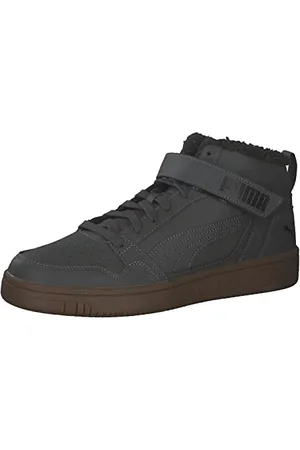 PUMA Unisex Rebound Mid Strap WTR Sneaker, Castlerock Black, 5.5 UK