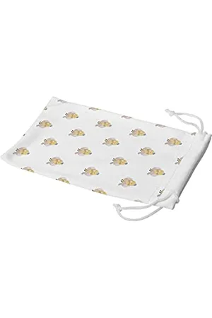 Bonamaison Digitally Printed Glasses Pouch, Sunglasses Pouch, 100% Cotton, Soft & Slim, Protective Glasses Case with Drawstring Closure, 1 Piece, 11x19 cm