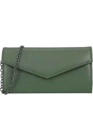 Buffalo Women Secco Muse Dark Green Clutch, dunkelgr&uumln, One Size