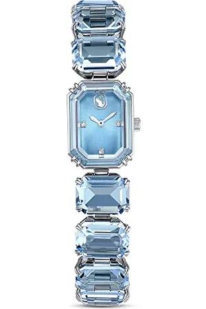 Swarovski Bracelet Watch, Octagon Cut Crystals in a Stainless Steel Setting, Inspired by The Millenia Jewellery Collection