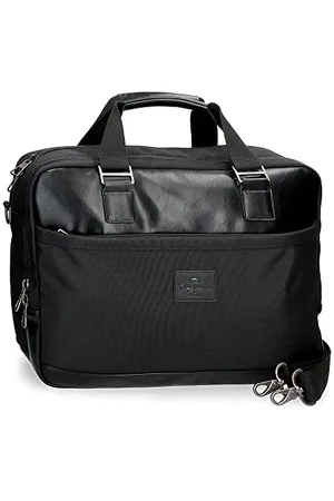 Pepe Jeans Sander Laptop Bag Double Compartment Adaptable 15.6" 40x30x11 cm Polyester with Synthetic Leather details