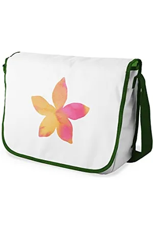 Bonamaison Digitally Printed Messenger School Bag with Khaki Strap for Students, Cross Body Bag, Courier Bag, Shoulder Bag for School, Back to School, Size: 29x36 Cm