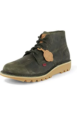 Kickers Unisex Kick Hi Unlined Leather Ankle Boots | Extra Comfortable | Added Durability | Premium Quality, , 11 UK