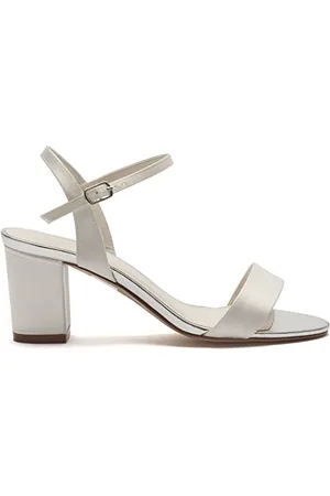 Rainbow Club Margot - Satin Strappy Wedding Sandals UK 3