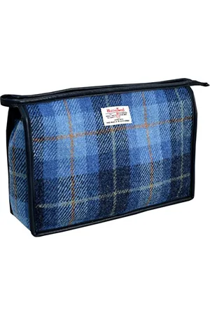 Vagabond Bags Ltd Vagabond Bags Harris Tweed Check Large Holdall Toiletry Bag, 28 cm