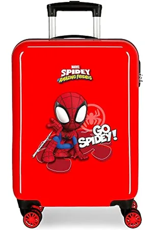 Marvel Go Spidey Cabin Suitcase 38x55x20cm Rigid ABS Side Combination Closure 34L 2kg 4 Double Wheels Hand Luggage, , Cabin Suitcase
