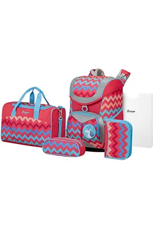 Samsonite Sammies Ergofit Ensemble Cartable 4 pièces Bleu (Lady Butterfly)