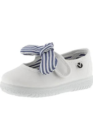 victoria Ojalá Unisex Canvas Mary Janes & Strap & Striped Bow 105110 for Kids 21