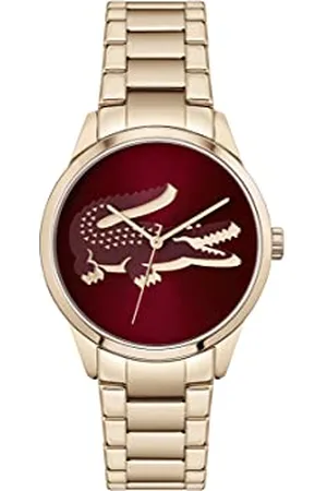 Lacoste Analogue Quartz Watch for Women with Carnation Gold Colored Stainless Steel Bracelet - 2001191
