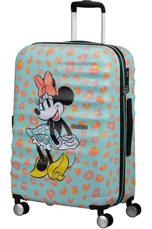 American Tourister American Tourist Wavebreaker Disney Fl - Spinner M, Suitcase, 67 cm, 64 l, Multicolored (Minnie Pastel Dots)