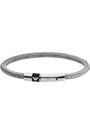 Emporio Armani Bracelet for Men , Silver Stainless Steel Bracelet, EGS1623040