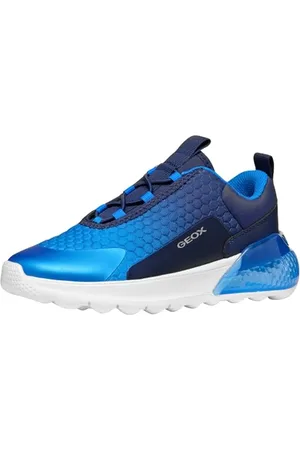 Geox J ACTIVART ILLUMINUS Sneaker, Navy/Sky, 1 UK