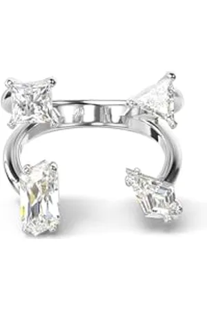 Swarovski Mesmera Open Ring with Crystals in Mixed Cuts, from the Mesmera Collection, Size 58