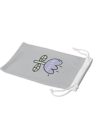Bonamaison Digitally Printed Glasses Pouch, Sunglasses Pouch, 100% Cotton, Soft & Slim, Protective Glasses Case with Drawstring Closure, 1 Piece, 11x19 cm