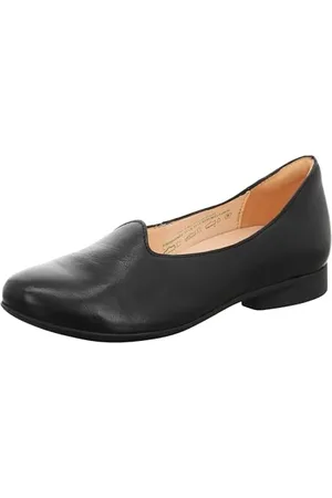 Think! Damen GUAD2 chromfrei gegerbte nachhaltige Halbschuhe, Schwarz 0000