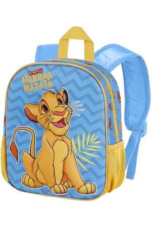 Disney Lion King Hakuna-Small 3D Backpack, Blue, 26 x 31 cm, Capacity 8.5 L