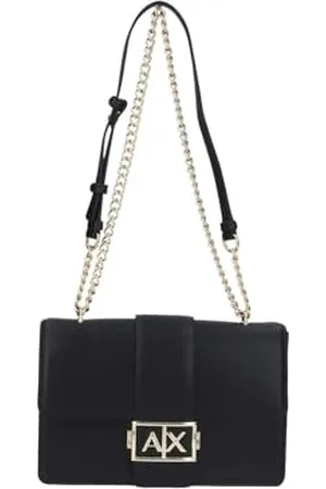 Armani Exchange Women Jodie, Sustainable, Gold Chain Shoulder Strap Crossbody m, , one_Size