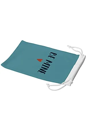 Bonamaison Digitally Printed Glasses Pouch, Sunglasses Pouch, 100% Cotton, Soft & Slim, Protective Glasses Case with Drawstring Closure, 1 Piece, 11x19 cm