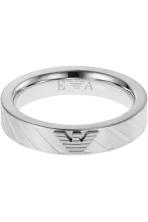 Emporio Armani Ring for Men Essential, Length: 26mm, Width: 26mm Stainless Steel Ring, EGS2924040